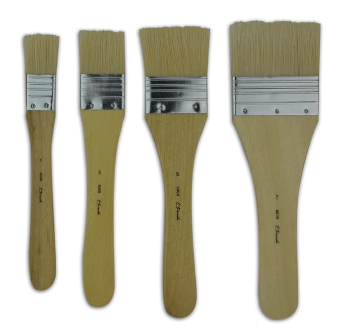 t_brush 8009 plochý spalter č.2 přírodní štětina malířský