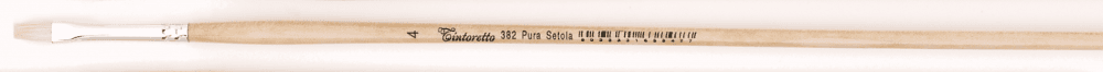 Tintoretto štětec 382-8 plochý dlouhý přírodní štětina olej
