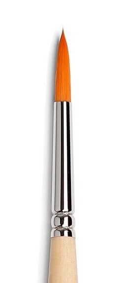 Štětec Tintoretto 707-10 kulatý syntetický zlatý na akryl