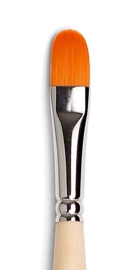 Štětec Tintoretto 709-8 zakulacený syntetický zlatý krátký akryl