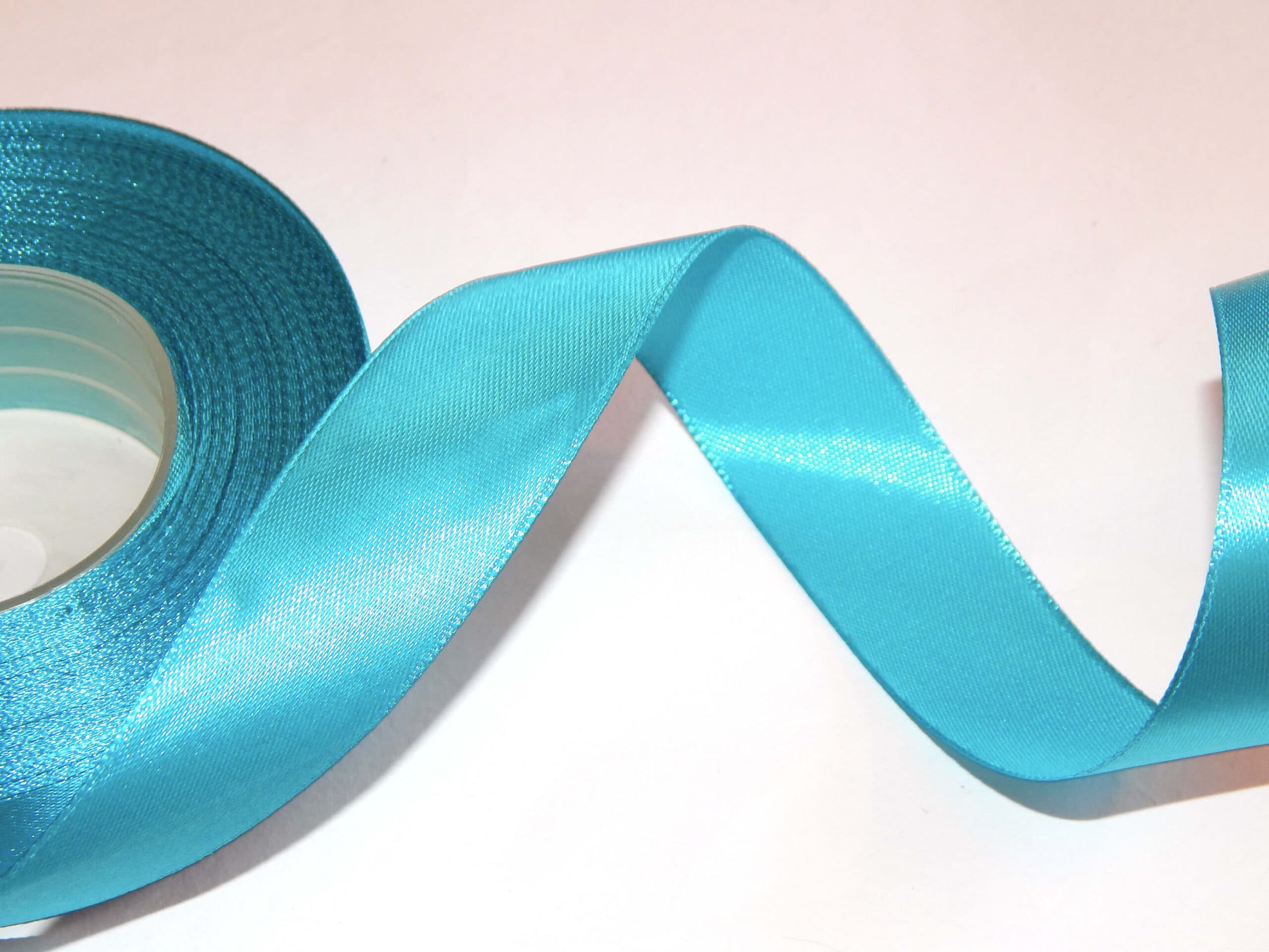 AKSA saténová stuha tyrkysová 12mm dekorační role