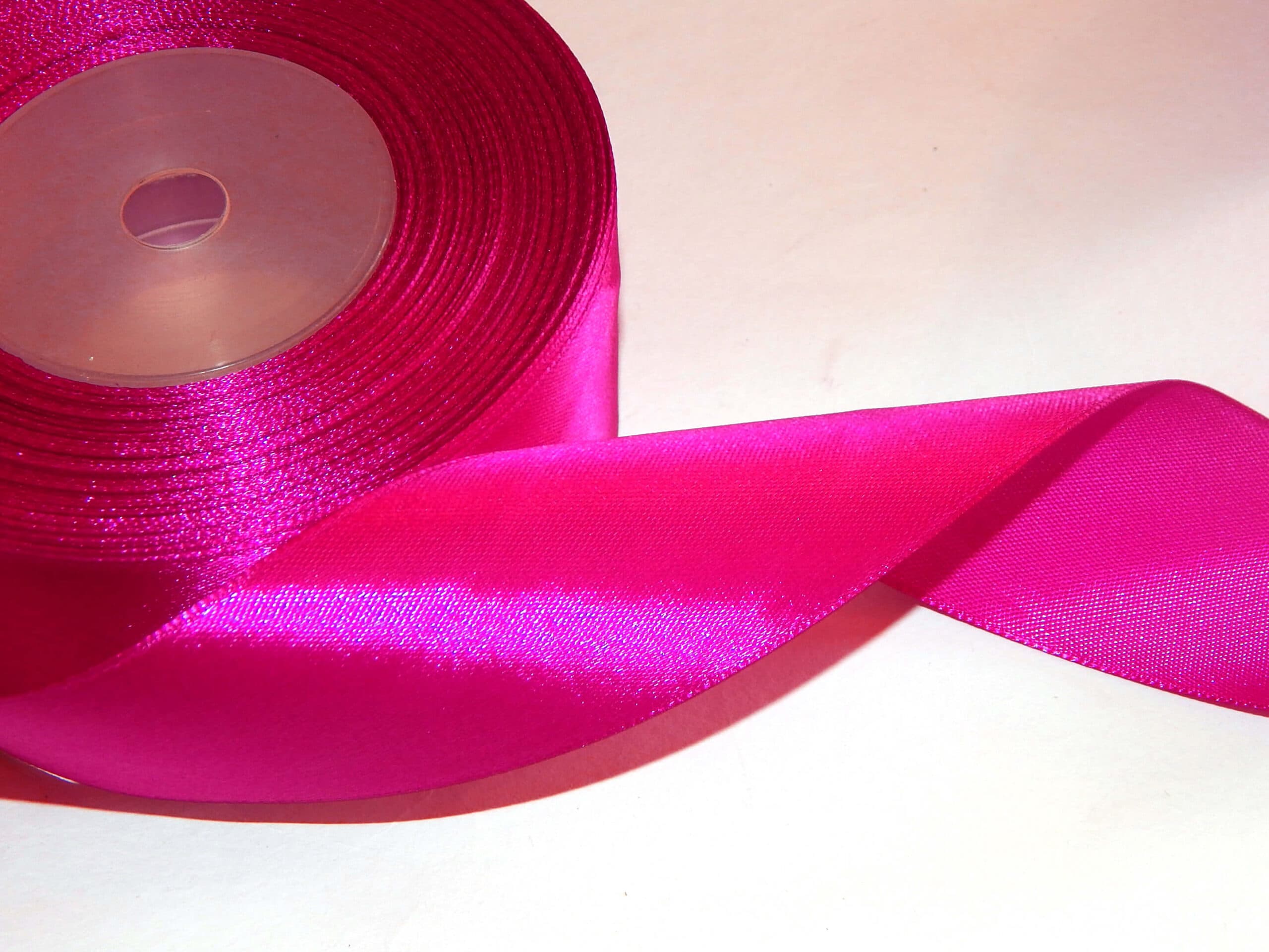 AKSA saténová stuha 12mm růžovo fialová dekorační role