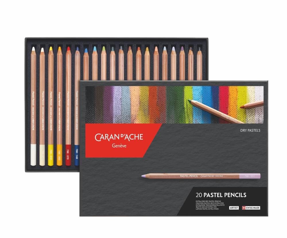 Caran d'Ache umělecké suché pastely v tužce 20 barev