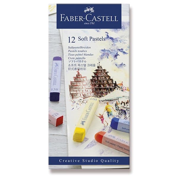Faber-Castell Soft Pastel suchý pastel sada 12 barev