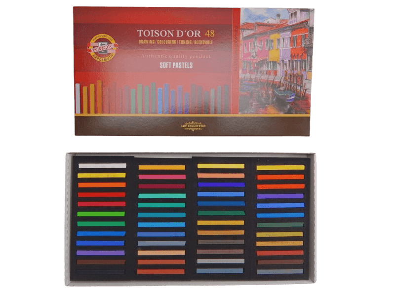 Koh-i-Noor Toison D'Or sada 48 prašných kříd 7x7mm