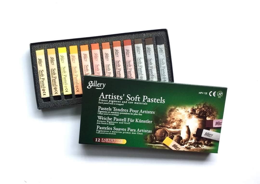 Mungyo Gallery Soft Pastel suchý pastel 12 zemitých barev