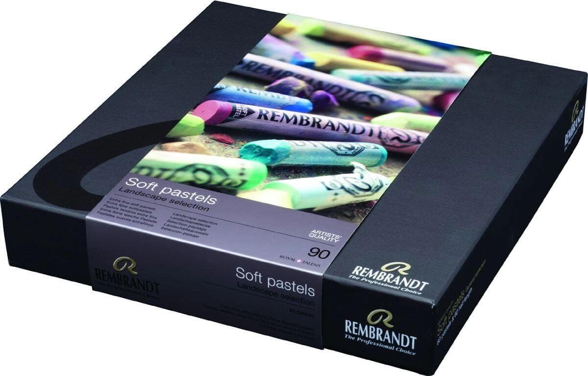 Sada 90 suchých pastelů Royal Talens Rembrandt Landscape