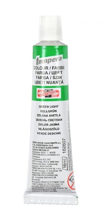 Koh-i-Noor temperová barva zelená světlá 16 ml