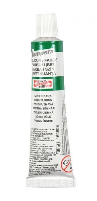 Koh-i-Noor temperová barva zelená tmavá 16 ml