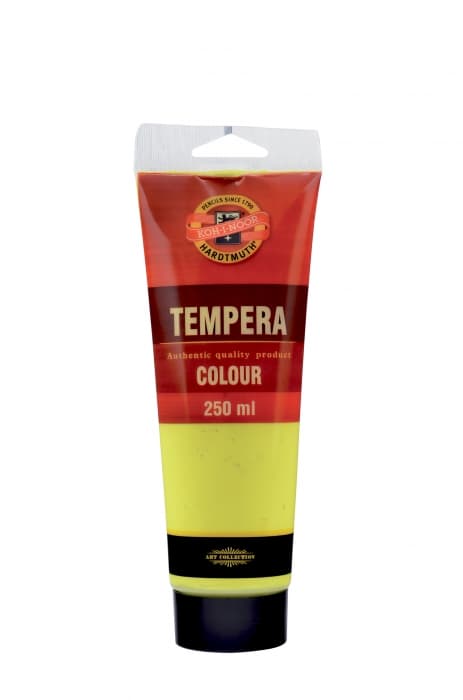 Koh-i-Noor temperová barva žlutá citronová 250 ml