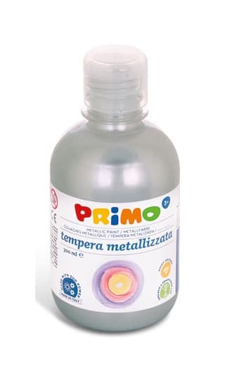 PRIMO Tempera metalická stříbrná barva 300 ml