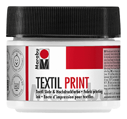 Marabu Textil Print bílá tiskařská barva na textil 100 ml