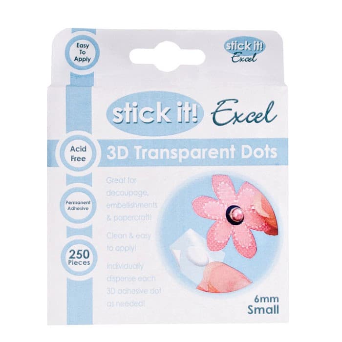 Docraft transparentní gelové body 6 mm 250 kusů