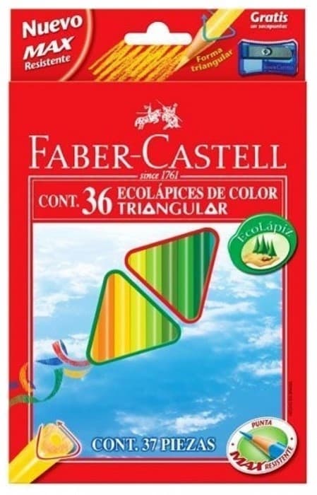 Faber-Castell ECO trojhranné pastelky 36 barev s ořezávátkem