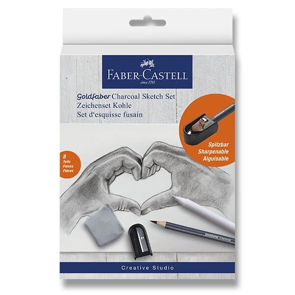 Faber-Castell Goldfaber Charcoal grafická sada uhlů 8 kusů