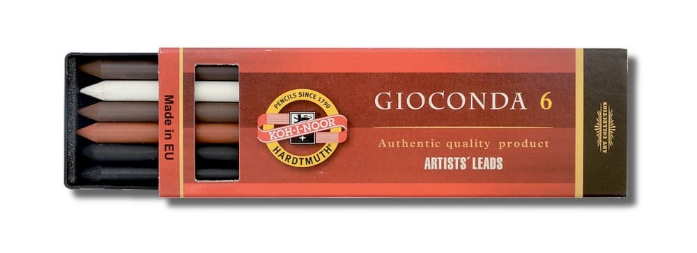 Koh-i-Noor umělecké tuhy křída sepie uhel 5,6 mm sada