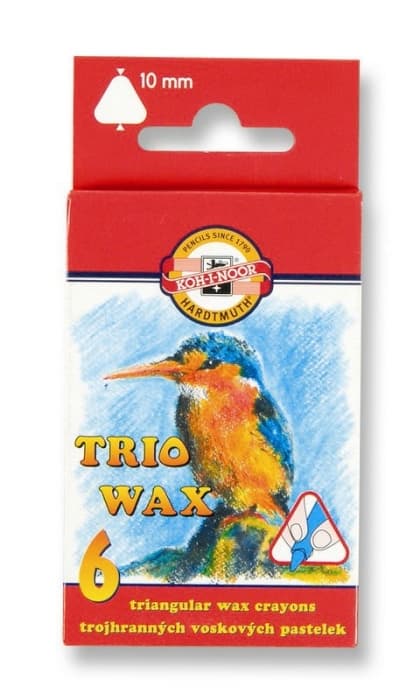 Koh-i-Noor trojhranné voskovky 10 mm sada 6 kusů
