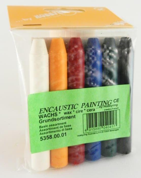 Hobbyring voskovky pro encaustiku sada 6 základních barev