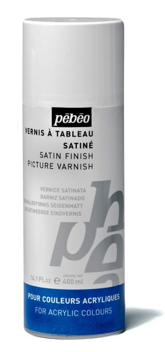 Pébéo saténový vrchní lak pro akryly sprej 400 ml
