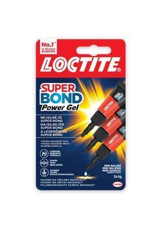 Loctite Super Bond Power Gél Mini Trio vteřinové lepidlo Henkel