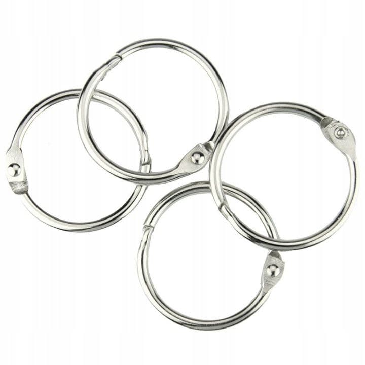 Knihařské kroužky Hobbyfun 14 mm (4 ks) na scrapbooking