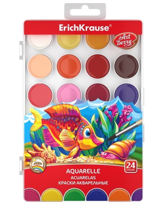 ErichKrause 54011 Vodové barvy 24 barev