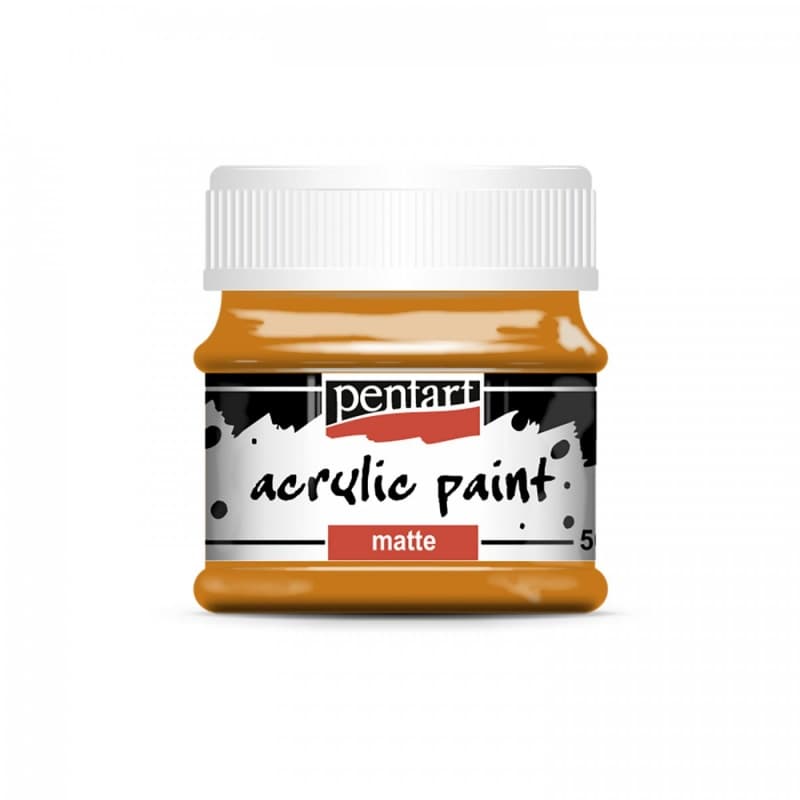 Pentart akrylová matná barva terracota žlutočervená 50ml