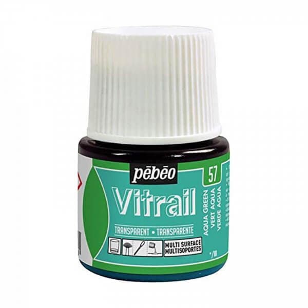 Pébéo Vitrail barva na sklo aqua zelená 45 ml