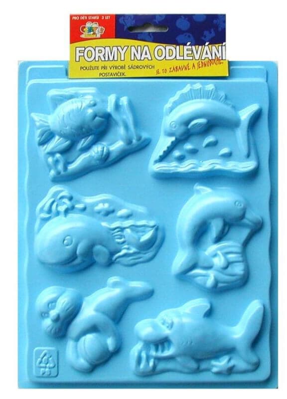 Forma na odlévání sádry mořský svět 6 motivů