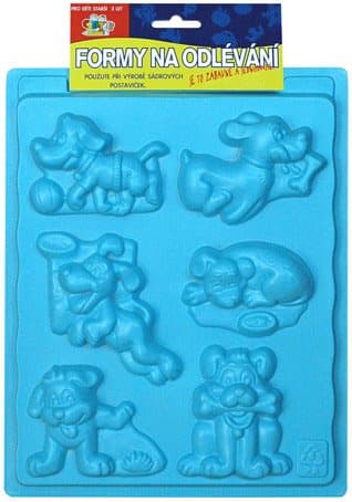 Forma na odlévání sádry 6 motivů Pejsci No name