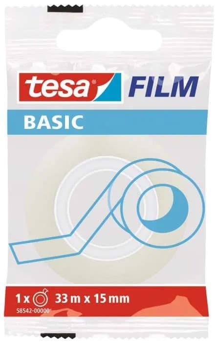 Tesa BASIC průhledná lepicí páska 15mm transparentní