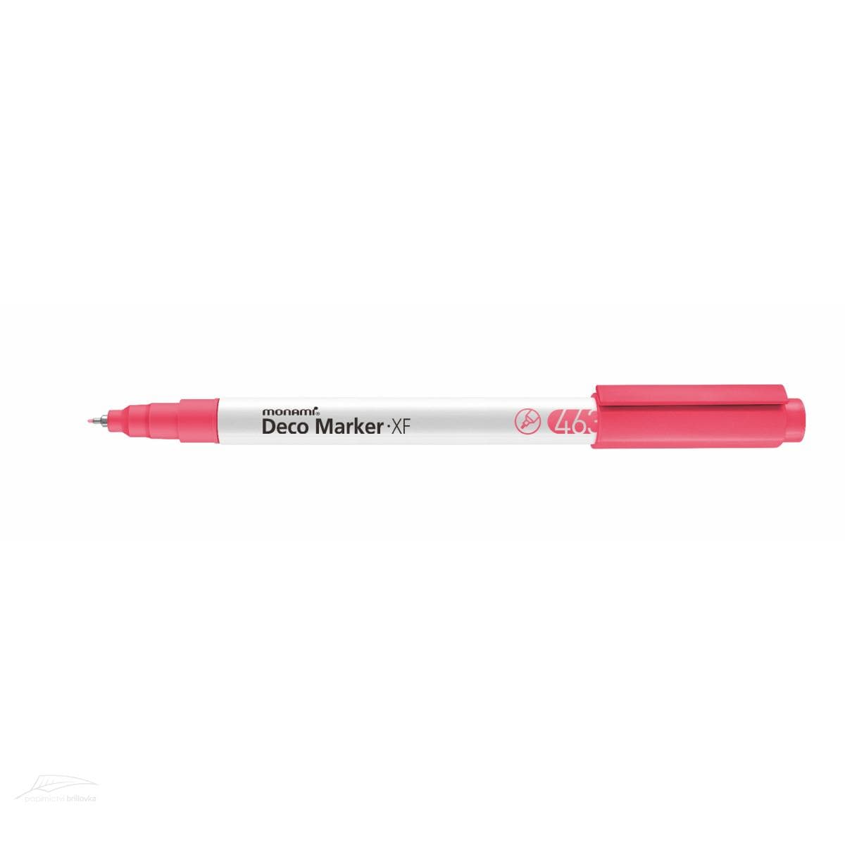 Monami Deco Marker XF červená fluo akrylový fix 0,7 mm