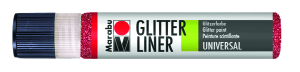 Marabu Glitter Liner červený rubín 538 25 ml