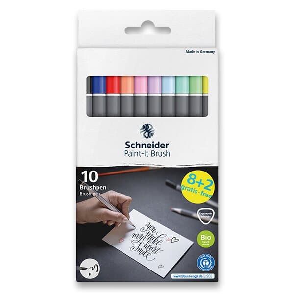 Schneider Paint-it 070 štětcové popisovače sada 10 kusů