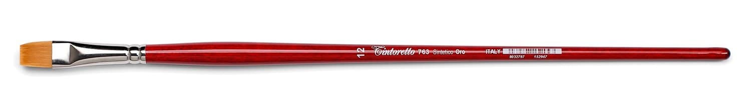 Tintoretto 763 Synthetic Gold plochý štětec velikost 0
