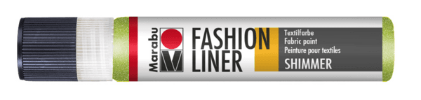 Marabu Fashion Liner 25ml třpytivá zelená reseda kontura