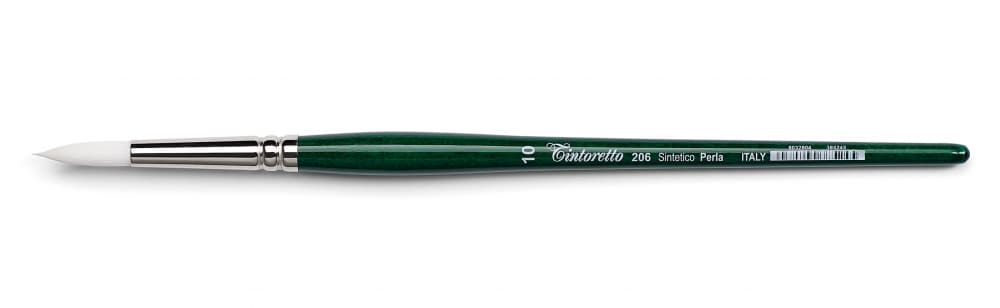 Kulatý syntetický štětec Tintoretto Perla 206-0 krátký