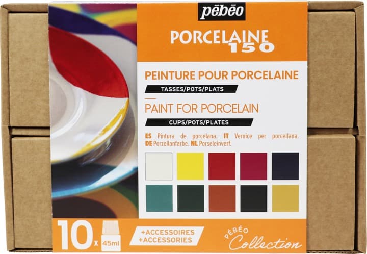 Pébéo Porcelaine 150 sada 10x45 ml základní barvy