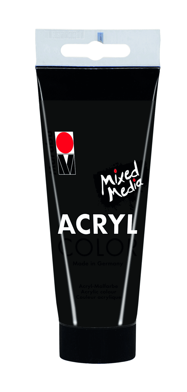 Akrylová barva Marabu Acryl Color 100 ml černá